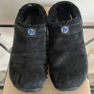 Merrill Primo Chill black slide clogs